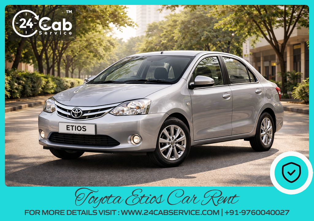 Toyota Etios Car Hire Near Me in India